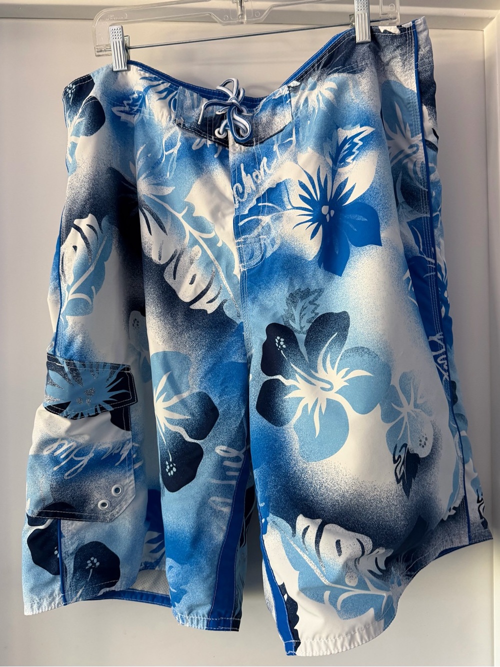 Blue Floral Board Shorts- Unisex